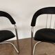 Chaises de bureau arrben italie années 70 chrome