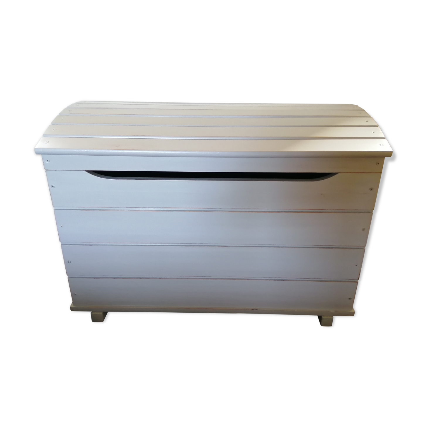 Aged patinated storage chest