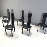 Vintage postmodern dining chairs, 1980s