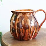 50s pitcher or jug in glazed ceramic