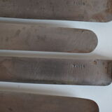 12 antique metal silver monogram table knives