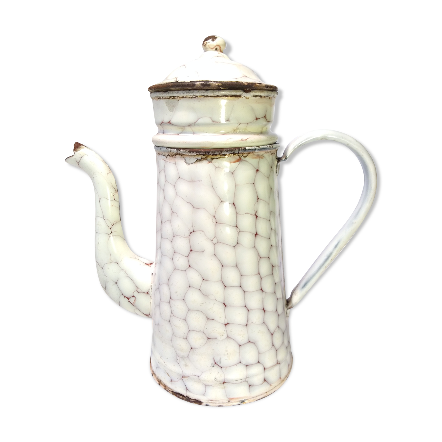 Old enamelled tin coffee maker