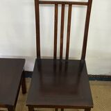 Série de 6 chaises en bois