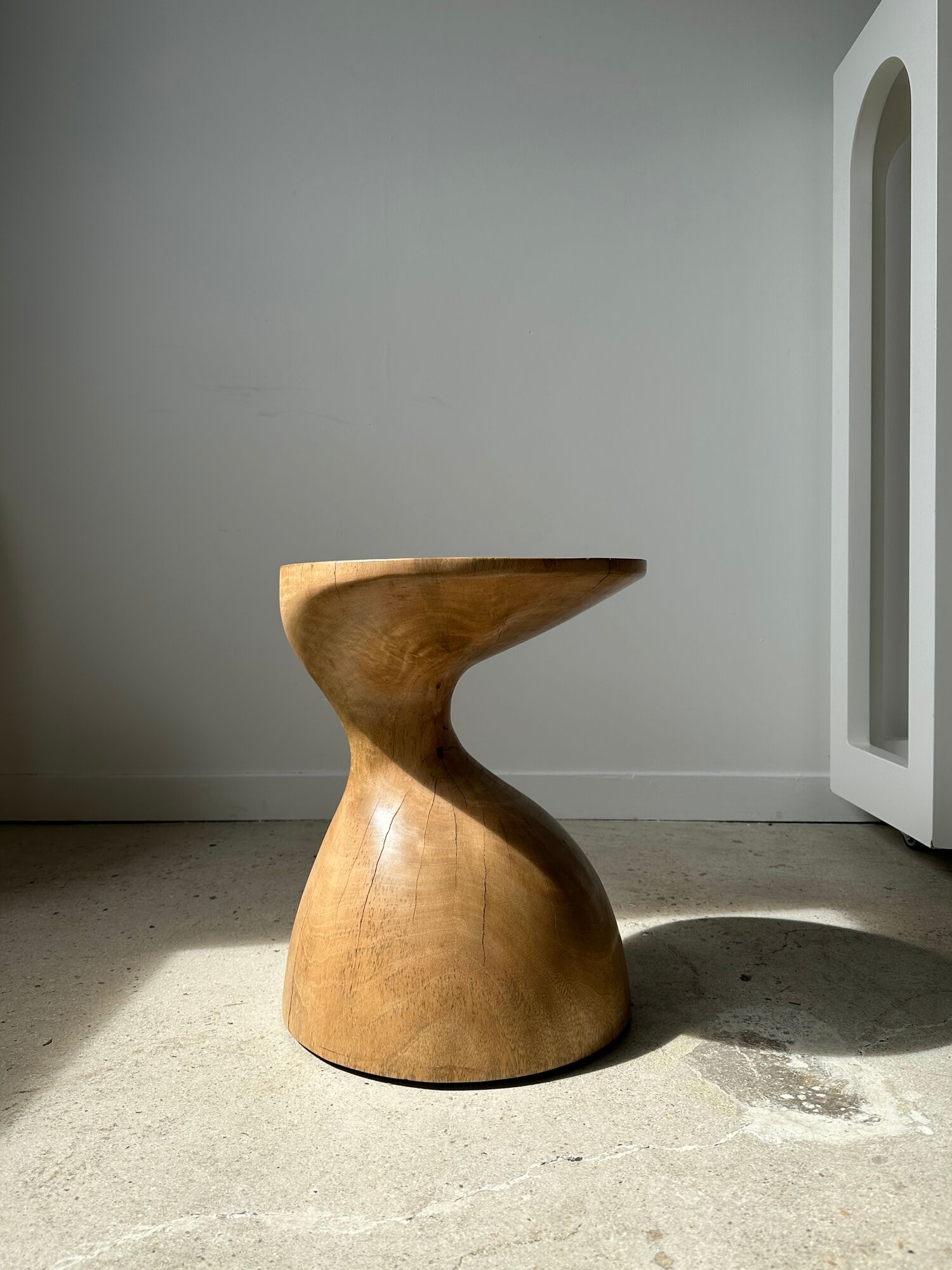 Solid wood sofa end
