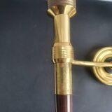 Pair of large torch-style wall sconces from the 1950s