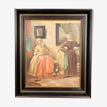 Peinture antique 17ème siècle