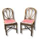 paire de chaises en rotin 1960
