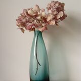 Vase en verre de couleur bleu-vert