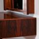 Miroir encadré en palissandre, lot de 2
