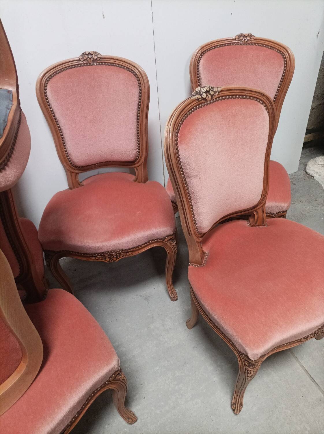 6 Louis XV chairs