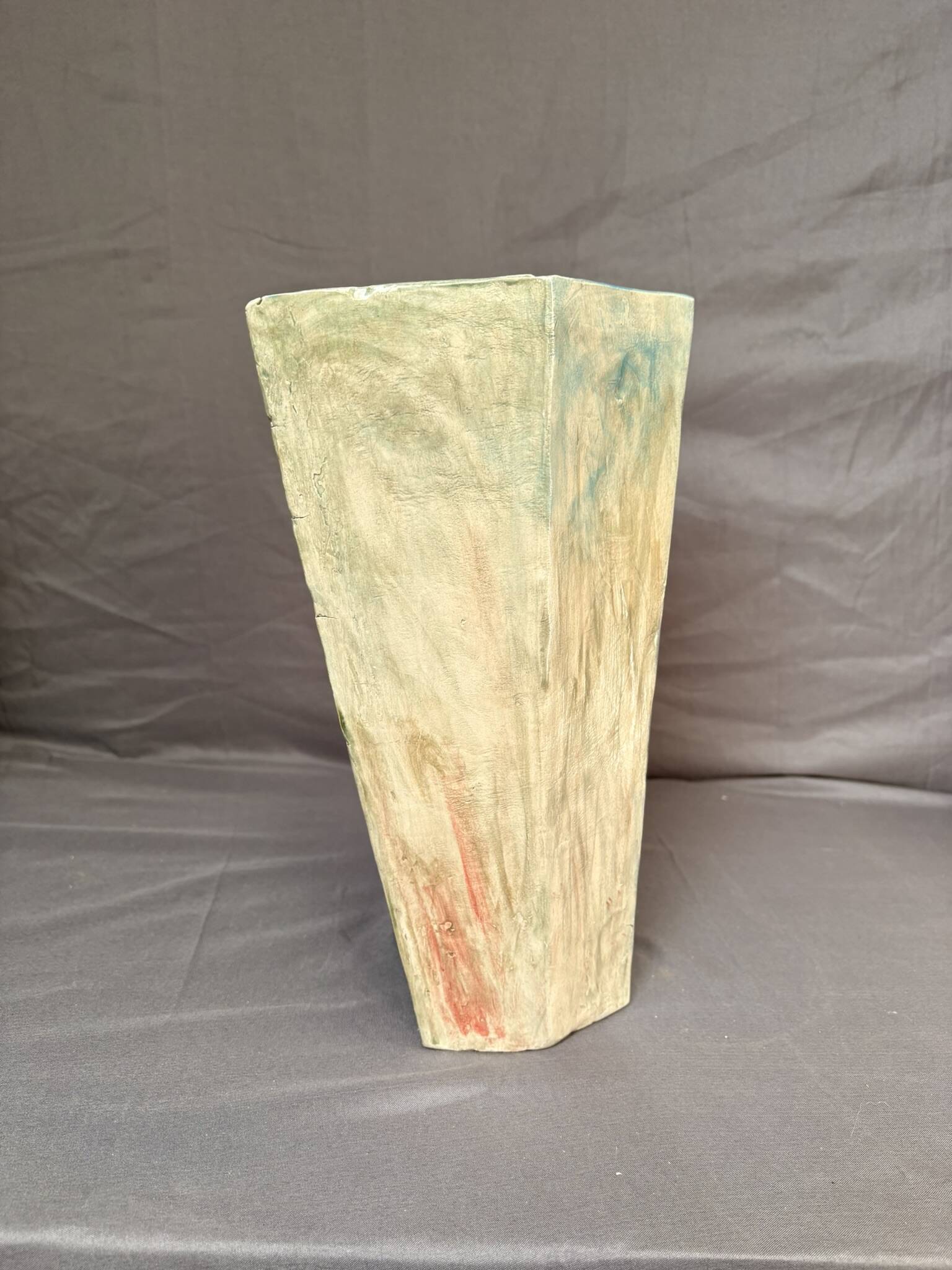 Vintage Brutalist Vase Signed Modern Contemporary Ceramics 70 Signed LB