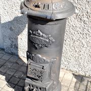 Antique decorative stove in black cast iron Germare charcoal