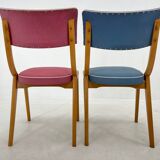 Set of 2 Colourful Vintage Chairs, Germany, 1960's