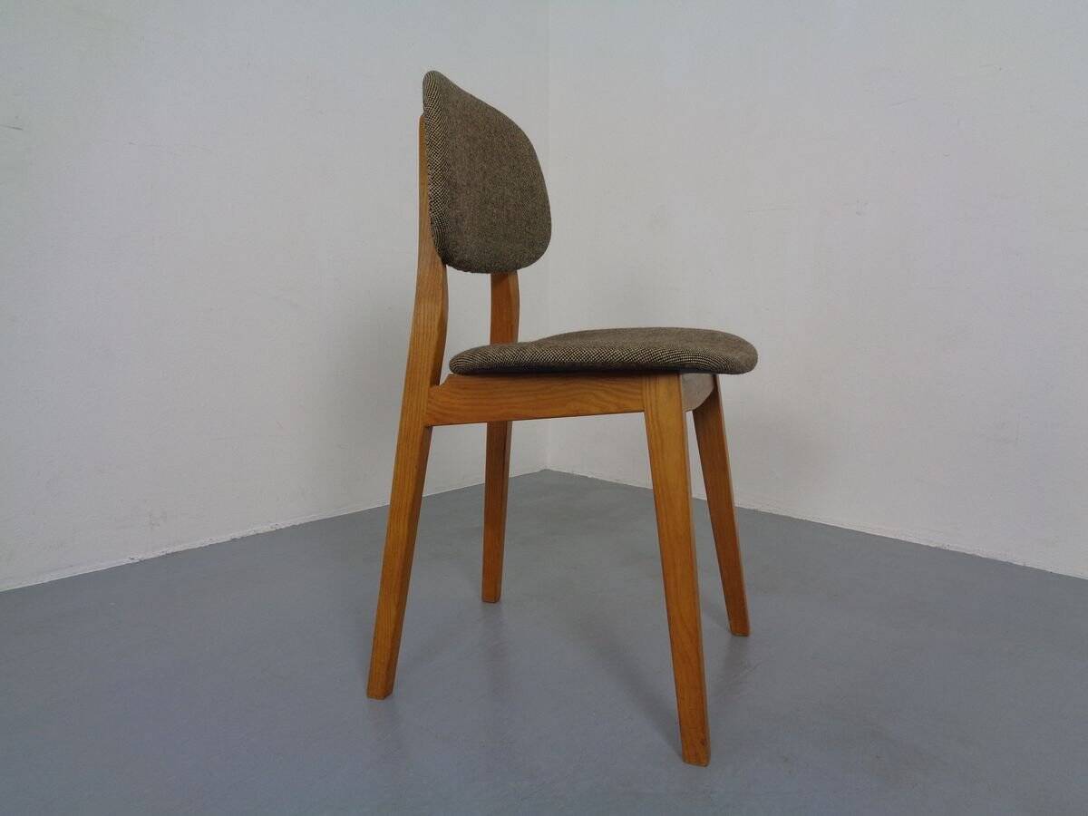Set of Beech Chair & Stool, 1960s