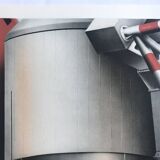 Set of 4 original lithographs by Peter Klasen, 1978. The air.