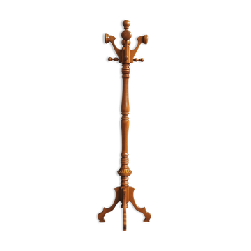 Column hanger in turned beech wood, 1970s