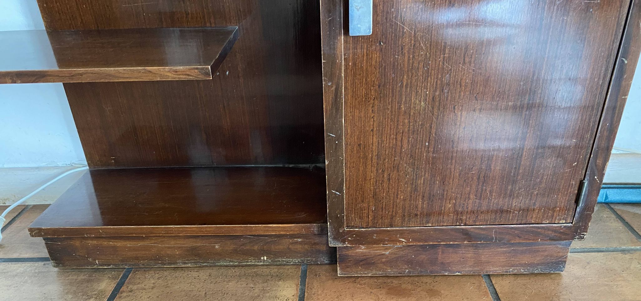 Petit meuble art deco acajou