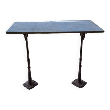 bistro table marble cast iron