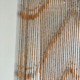 Rideau perles bois vintage