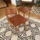 Series of 3 side tables in Scandinavian teak 60s