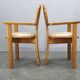 Set of 8 Czech Postmodern Pine Dining Armchairs, 1970s