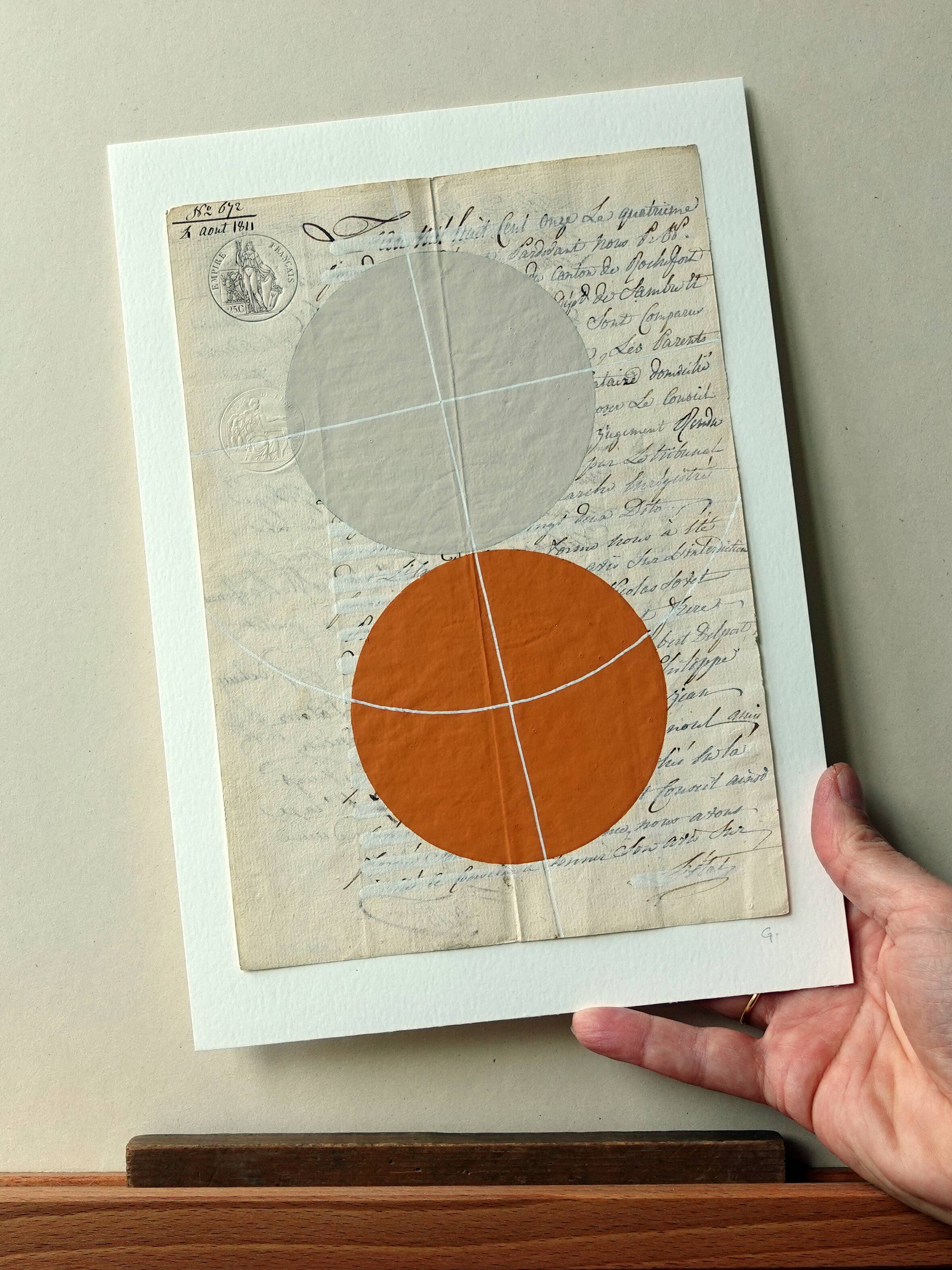 Painting on ancient manuscript