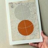 Painting on ancient manuscript