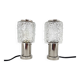 Pair of Mid-Century Chrome Table  Lamps, Kamenicky Senov, 1960's