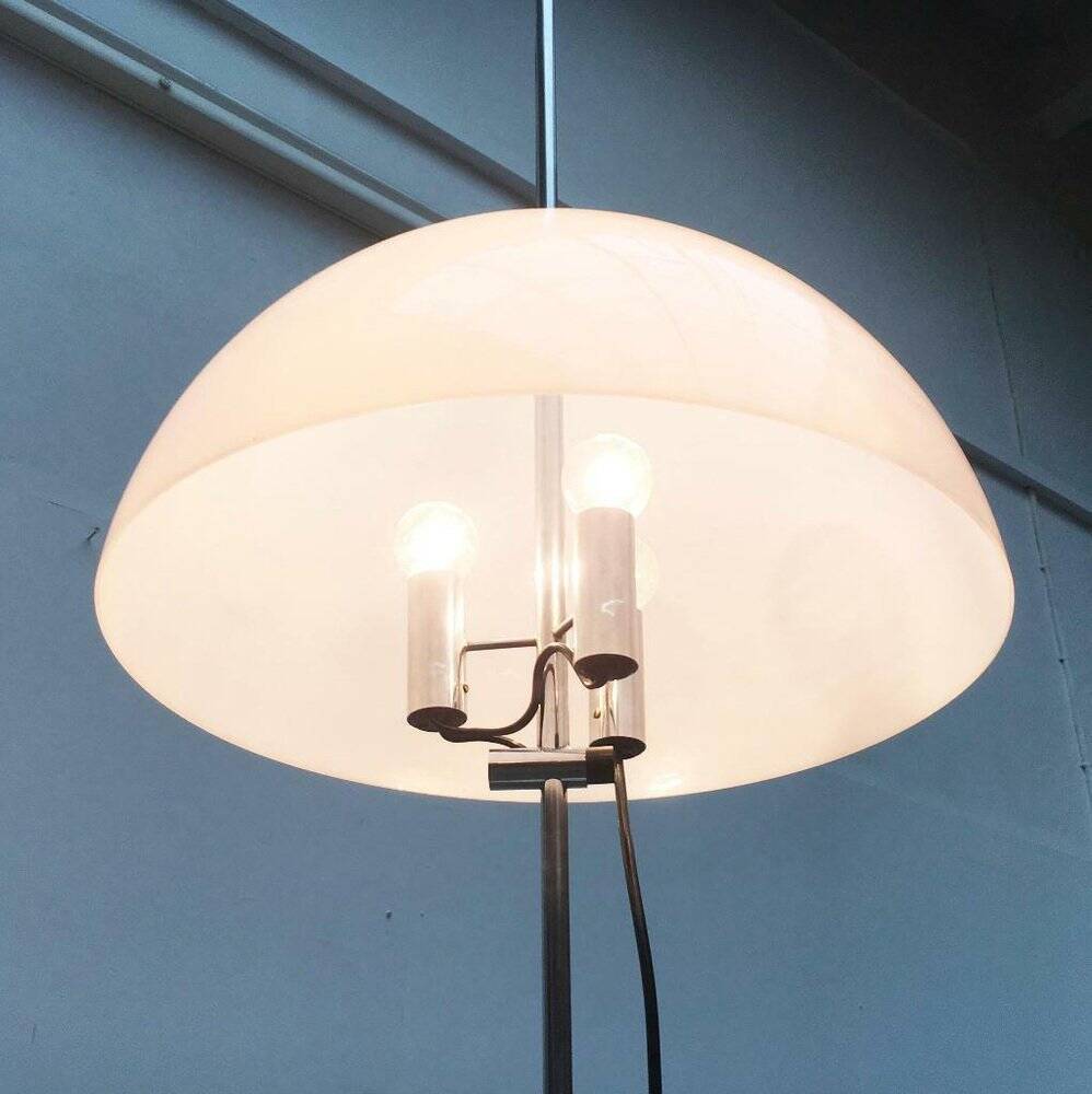 Lampe sur pied de style espace mi-siècle par Gino Sarfatti pour Artimeta, années 1960
