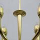 Art Deco Italian Brass Chandelier, 1940s