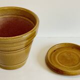 Pot and saucer clarous france pottery