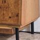 Vintage Czech Burr Walnut Bar Cabinet 1950s