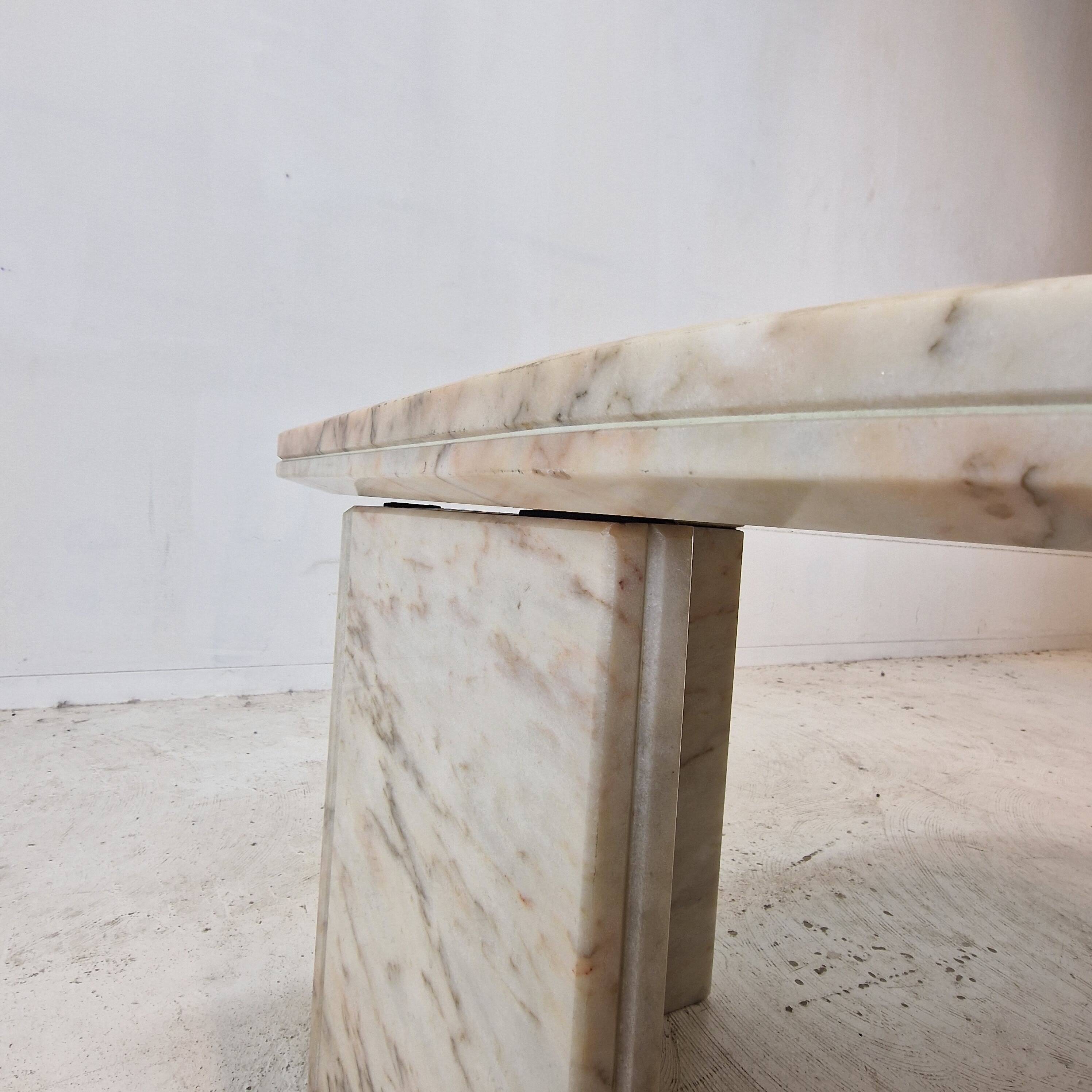 Italian Marble Coffee or Side Table, 1980s