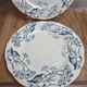 Set of 2 Longchamp ironstone plates model Lila Art Nouveau 22 cm