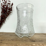 5 vintage relief decor glasses