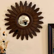 Vintage sun mirror in resin
