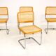 Set of 4 chairs "B32", Marcel Breuer, Italy, 1990