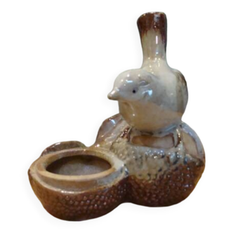 Petit bol oiseau céramique émaillée vintage