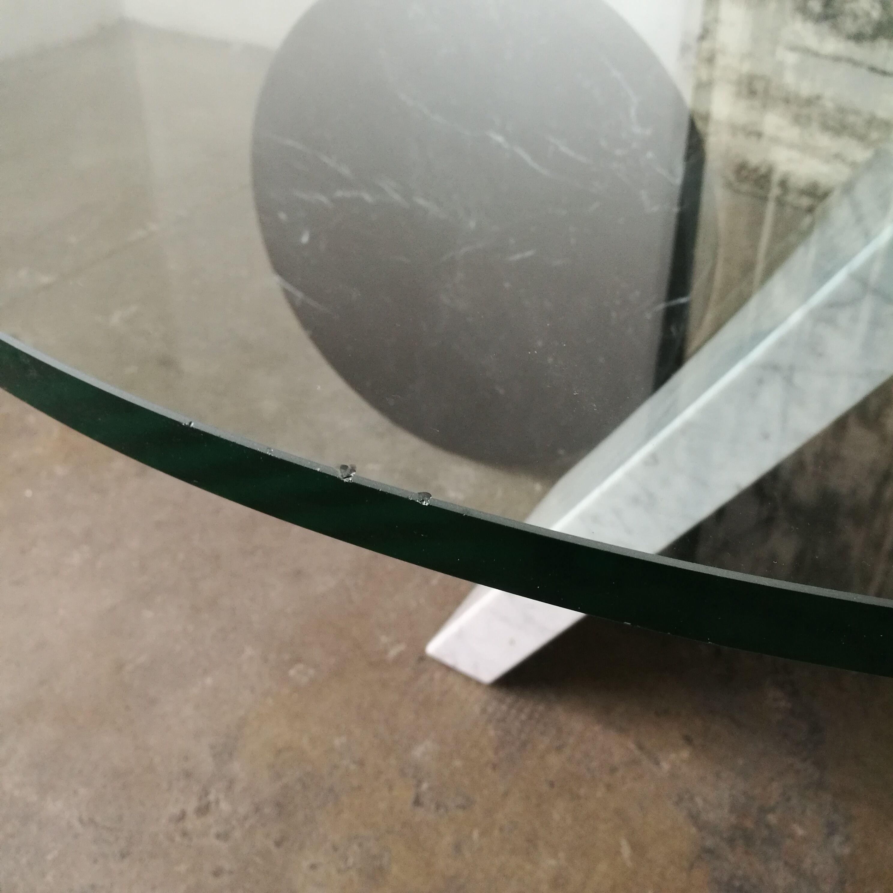 Table basse marbre et verre Cattelan Italia