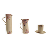 Ensemble Porcelaine Florale Habulous - 4 Pièces Fait Main