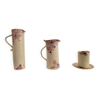Habulous Floral Porcelain Set - 4 Pieces Handmade