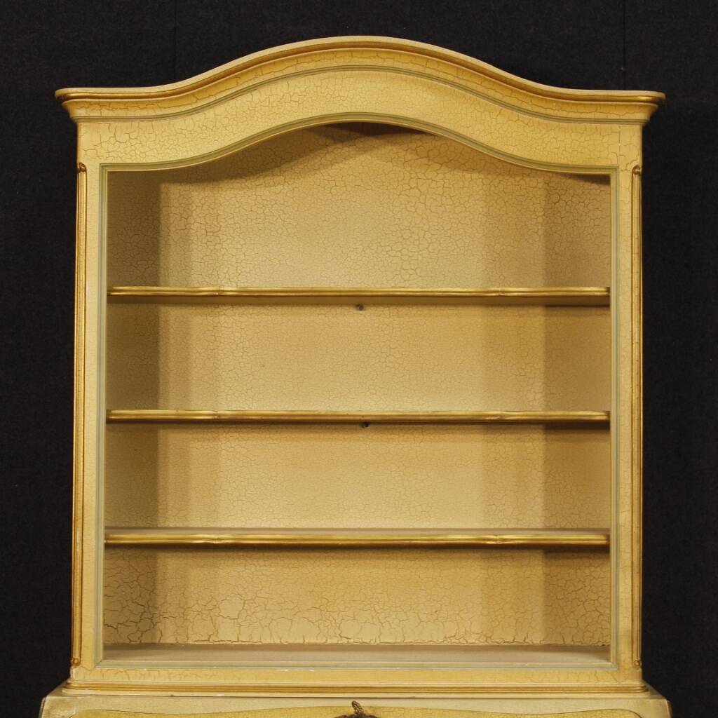 Trumeau vénitien en bois laqué et doré du XXe siècle