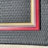 Plum gold and white frame