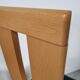 4 chaises  en cuir et bois , années 80