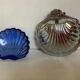 Metal scallop butter dish