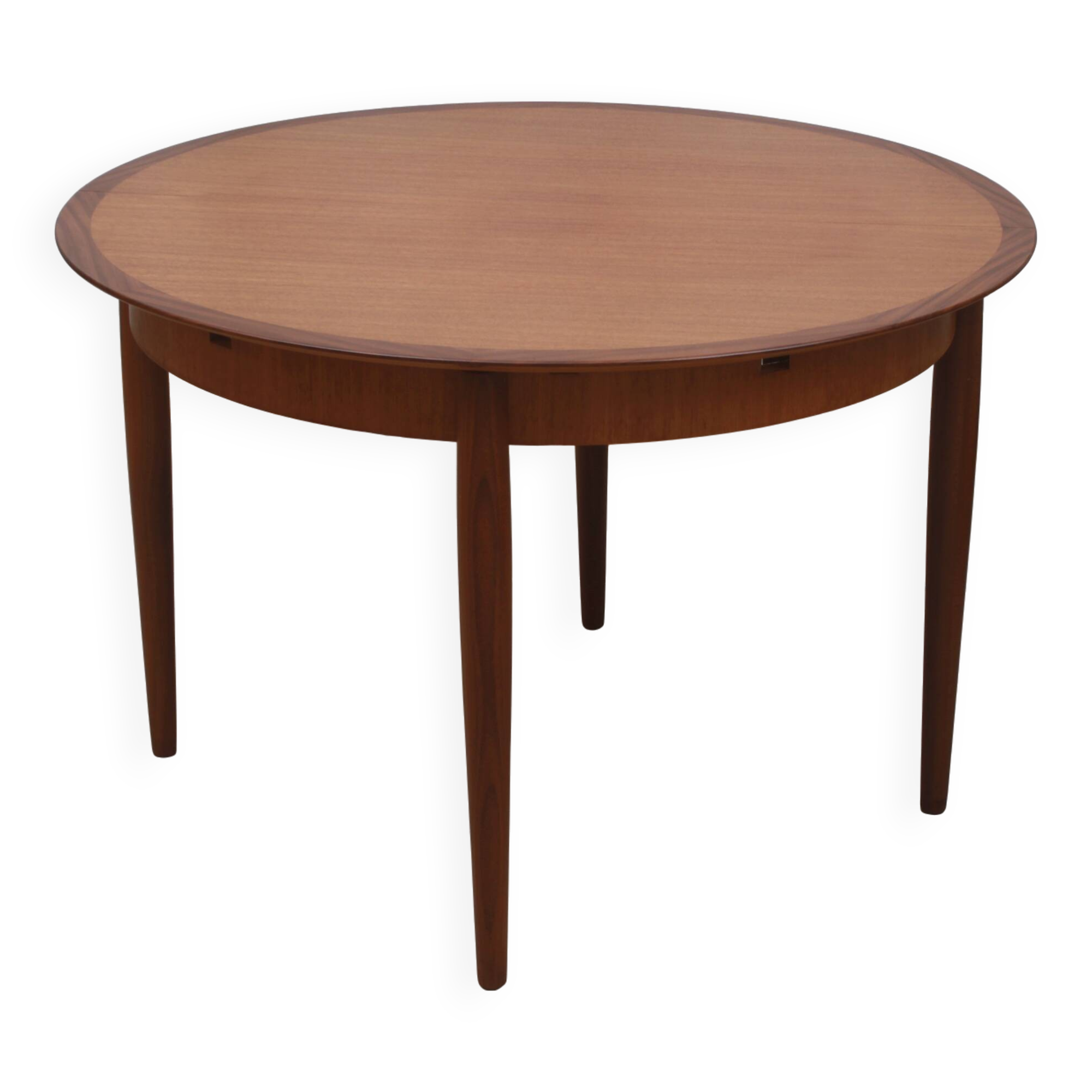 1960s round diningtable in teak from Lübke