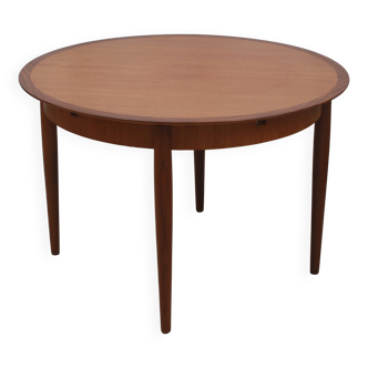 1960s round diningtable in teak from Lübke