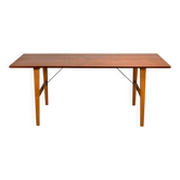 Table de chasse Børge Mogensen en teck et chêne pour Søborg Møbelfabrik