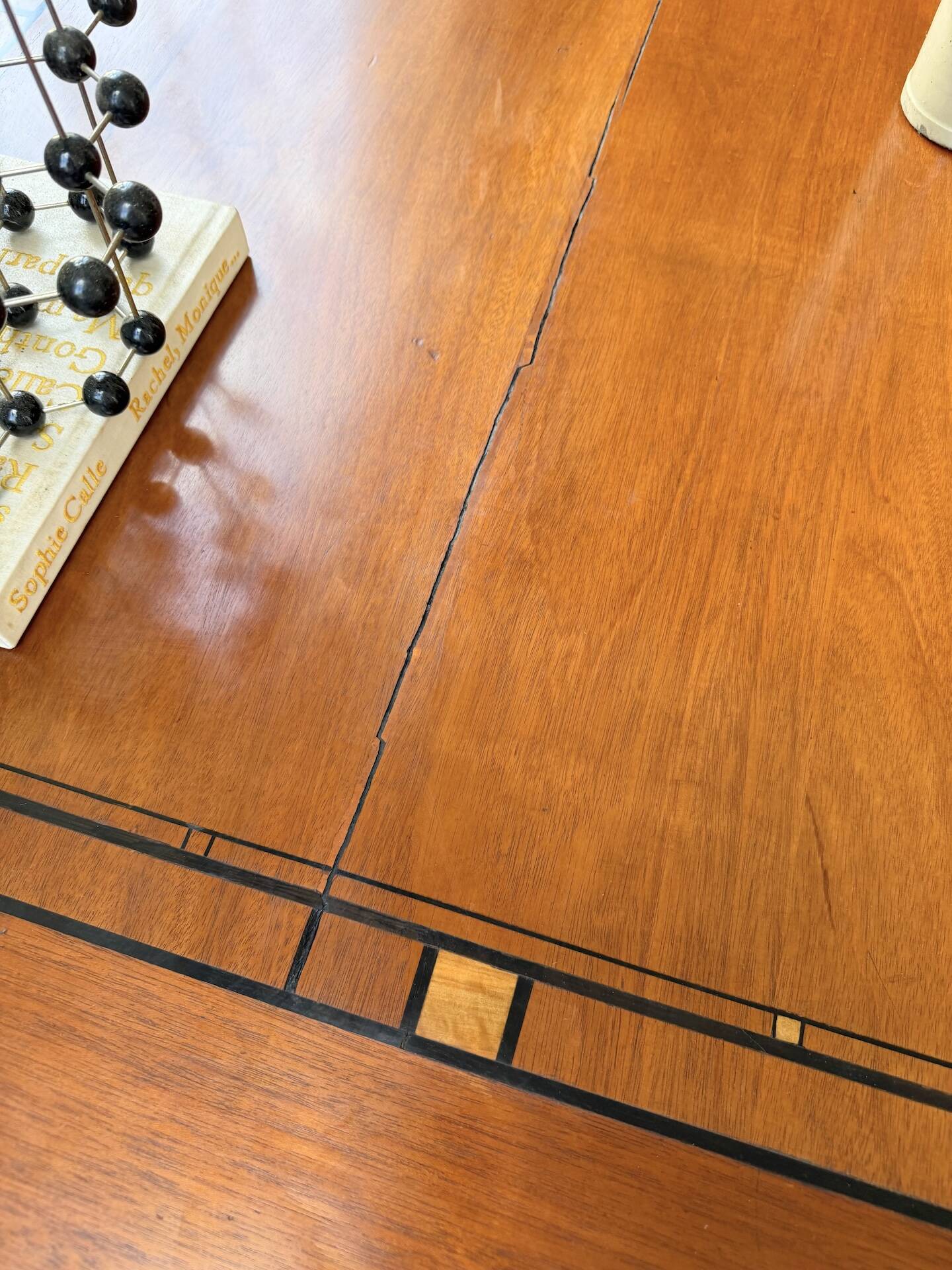 Double-sided walnut counter desk 1900