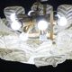 Dubai, Large Size Murano Glass Gold Flush Mount, 1970s